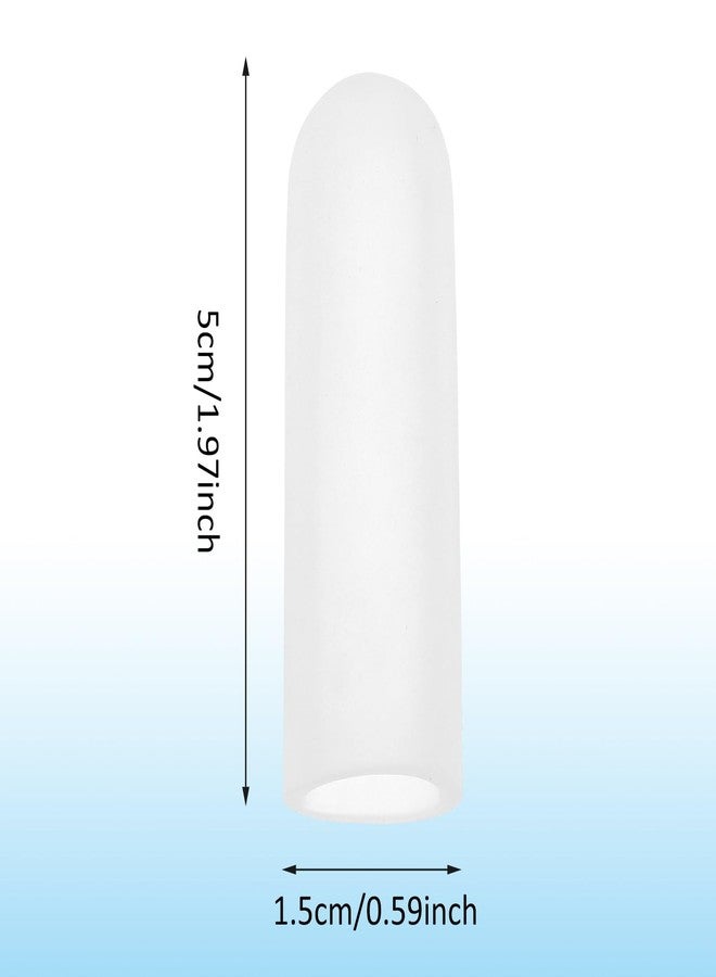 WY LIGHTING LEVEL أغطية أصابع جل، 10 قطع، واقيات أصابع جل، أغطية أصابع سيليكون، حماية أطراف الأصابع، دعم واقي الأصابع، أكمام للأصابع، حماية الإبهام من الأكزيما في اليد، تشقق الأصابع، التهاب المفاصل (شفاف) - Image 2
